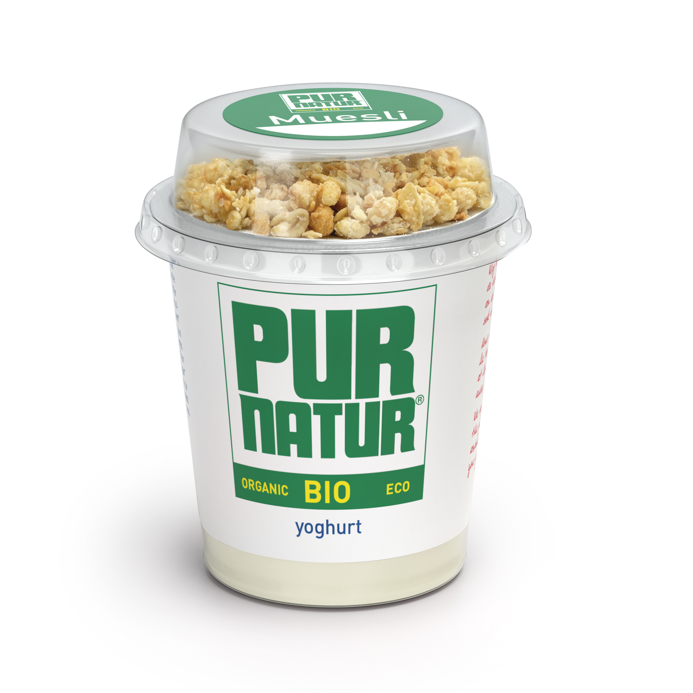 Pur Natur Yoghurt natuur met muesli bio 160g